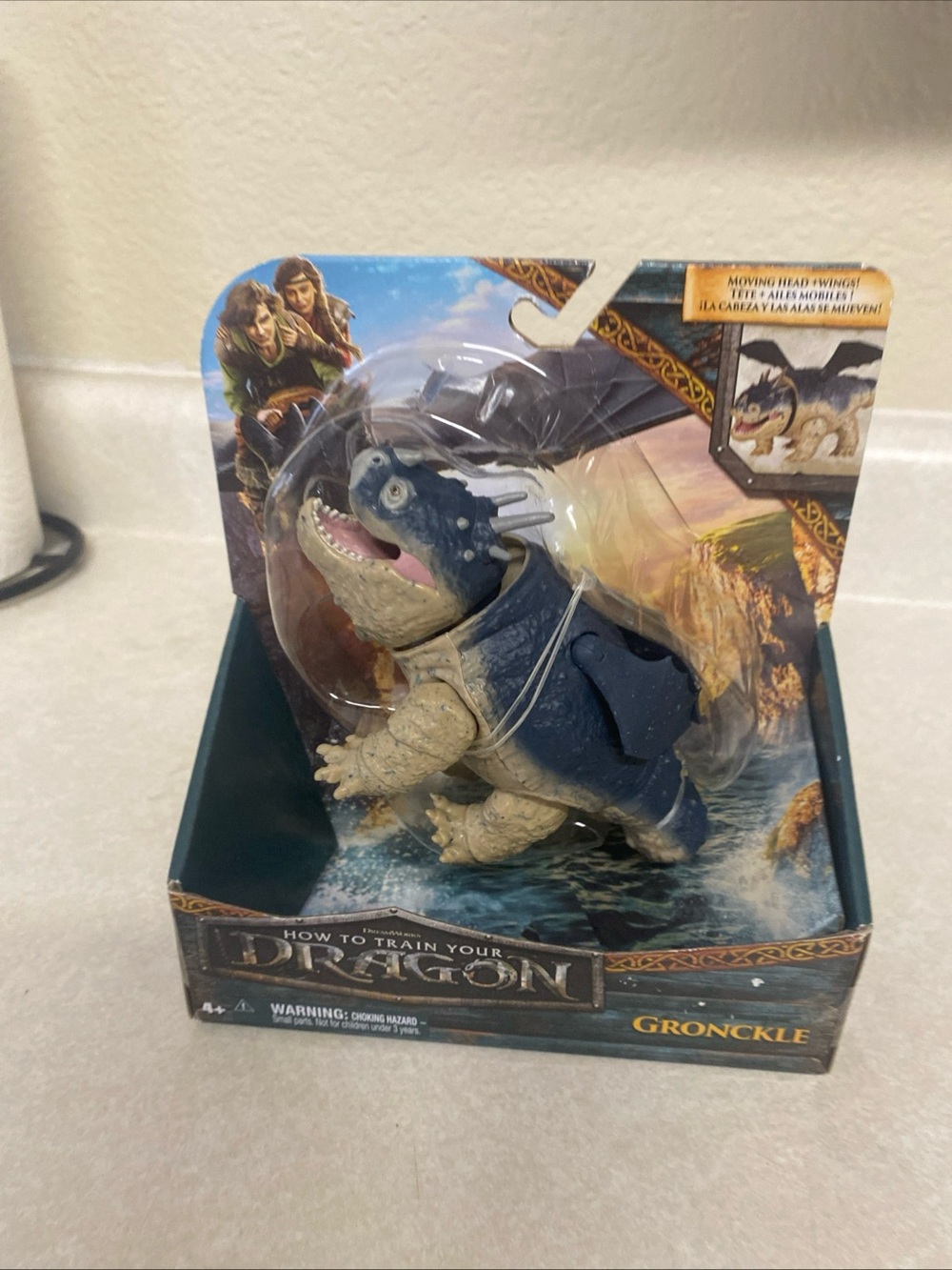 How to Train Your Dragon Gronckle Figure - Blue and Tan